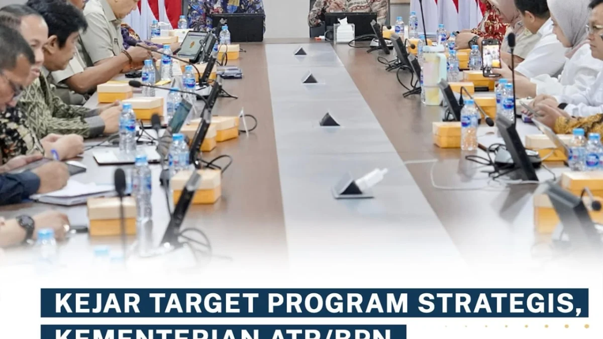 Kejar Target Program Strategis, Kementerian ATR/BPN Lakukan Monitoring dan Evaluasi secara Berkala
