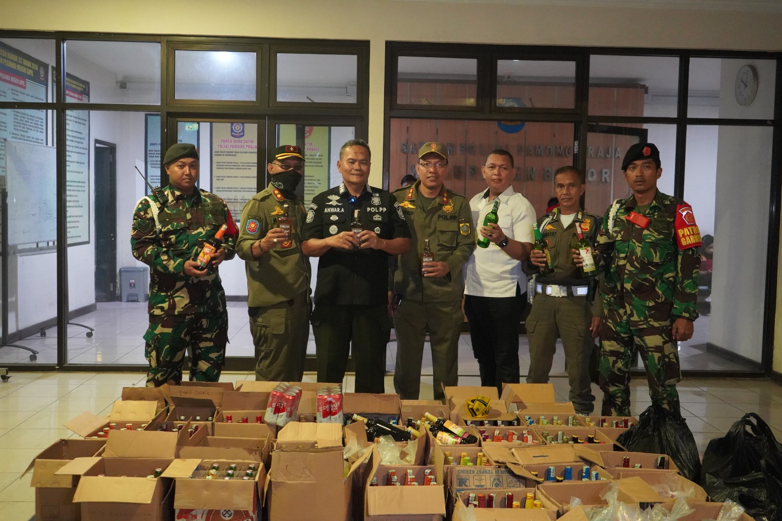 Ratusan miras disita Satpol PP Kabupaten Bogor