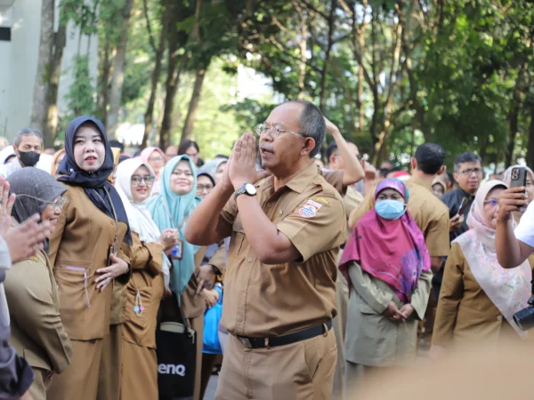 Doc. Dikdik S Nugrahawan saat Perpisahan dalam Apel Terakhirnya di Pemkot Cimahi (Ist