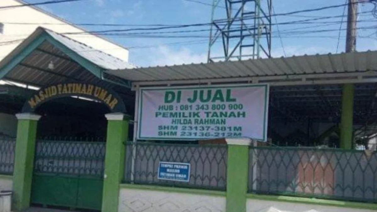 Viral Masjid Fatimah Umar di Makassar Dijual Rp 2,5 Miliar Oleh Pemilik