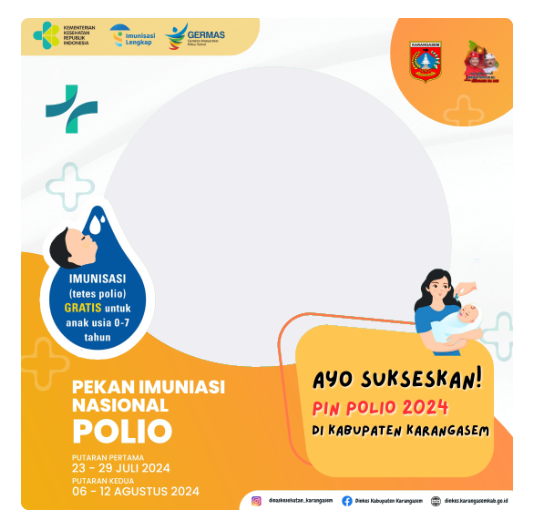 20 Link Download Twibbon PIN Polio 2024 Tahap Dua