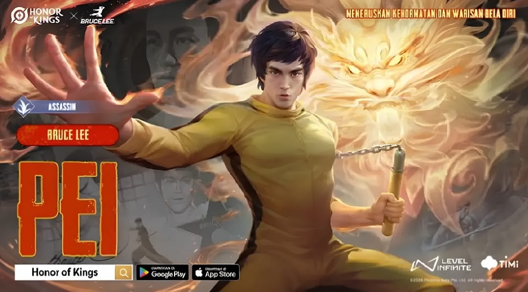 Cara Klaim Skin Gratis Bruce Lee di Honor of Kings