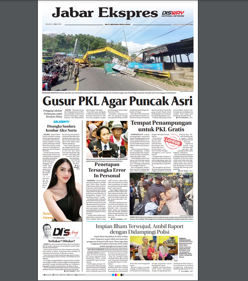 Epaper Jabar Ekspres 2 Juli 2024