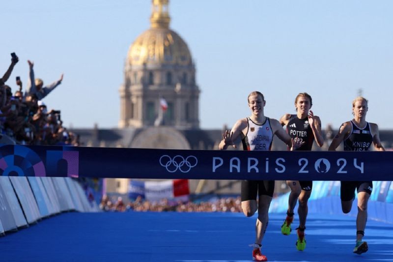 Triatlon Jerman Raih Medali Emas Olimpiade Paris 2024 di Tengah Isu Air Sungai Seine Tercemar