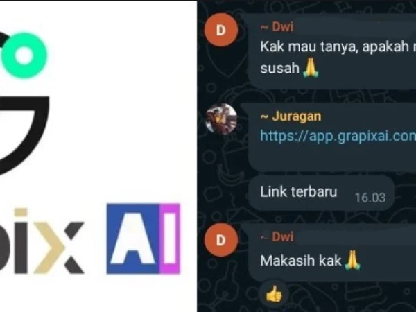 Aplikasi Grapix AI yang kini berganti website.