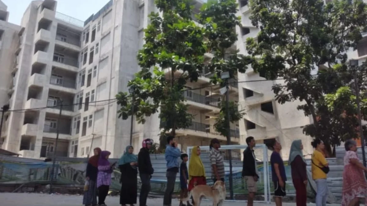 Penampakan rumah deret di Tamansari, Kota Bandung yang kini masih kosong. (Foto: Dok. Jabar Ekspres)