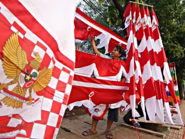 Foto Ilustrasi penjual bendera di Kota Bandung (dok Jabar Ekspres)