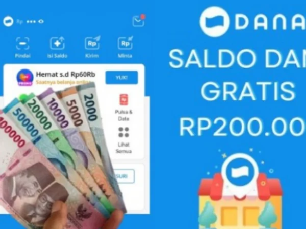 Saldo DANA Gratis Hingga Rp200.000 Rabu, 21 Agustus 2024