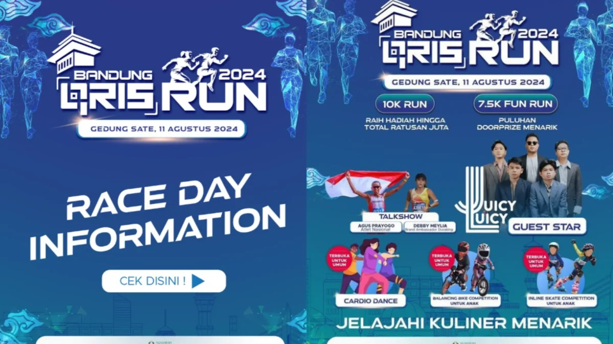 Cek Rundown Juicy Luicy Ada di Event Bandung QRIS Run 2024/ Kolase Instagram @bank_indonesia_jabar