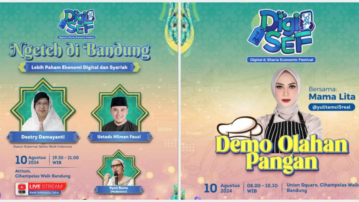 Digisef Tahun 2024 di Ciwalk Bandung/ Kolase Instagram @bank_indonesia_jabar