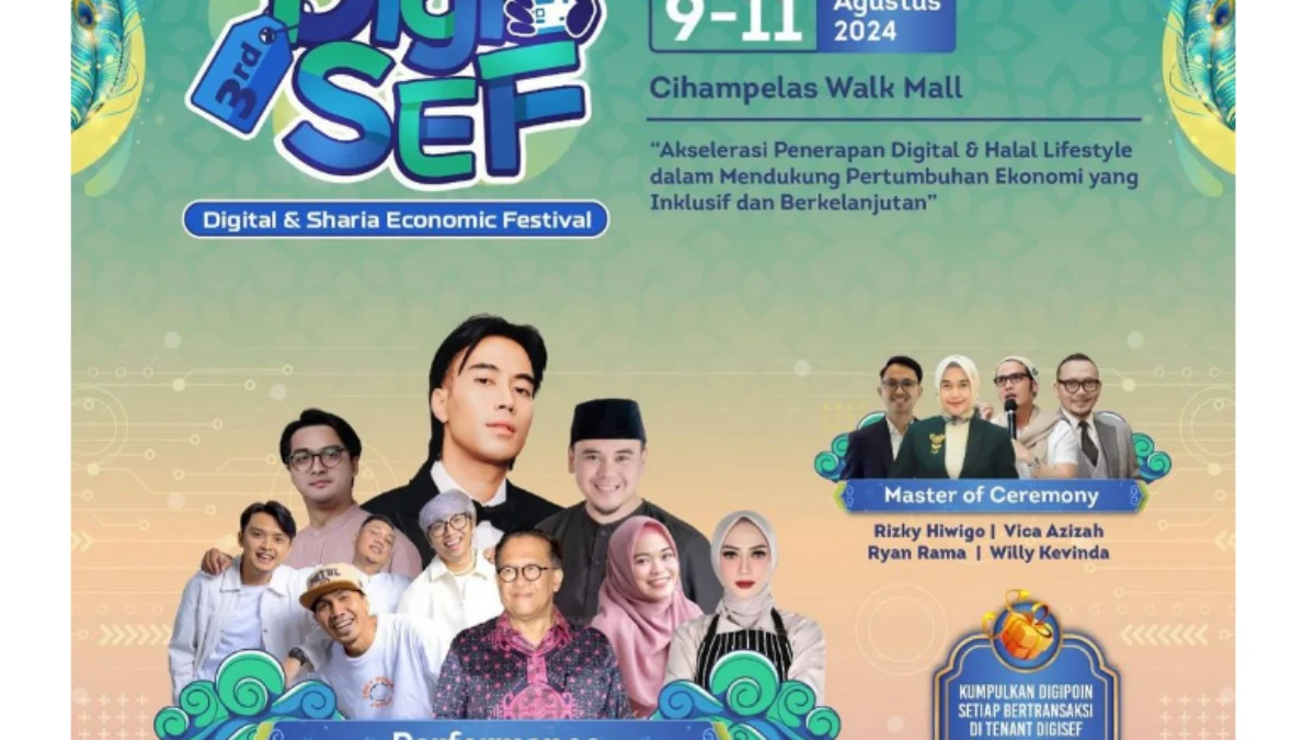 Bakal Ada Vidi Aldiano dan Ricky Harun di Event Digisef 2024/ Instagram @bank_indonesia_jabar