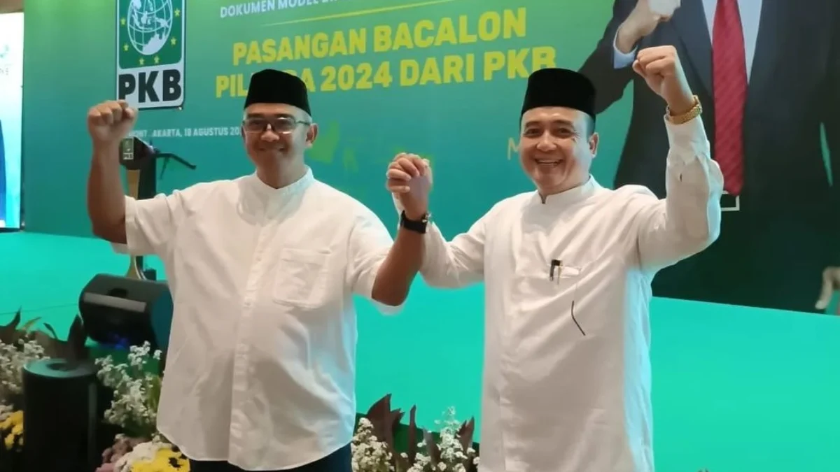 SIAP MENANGKAN PILWAKOT: NasDem dan PKB sepakat mengusung pasangan Muhammad Farhan-Erwin dalam Pilwakot Bandung 2024 yang sudah diresmikan di Fairmont Hotel, Jakarta, Minggu 18 Agustus 2024.