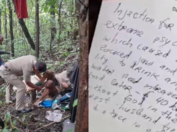 Wanita asal AS ditemukan di tengah hutan India dengan kondisi kaki terikat besi. (istimewa)