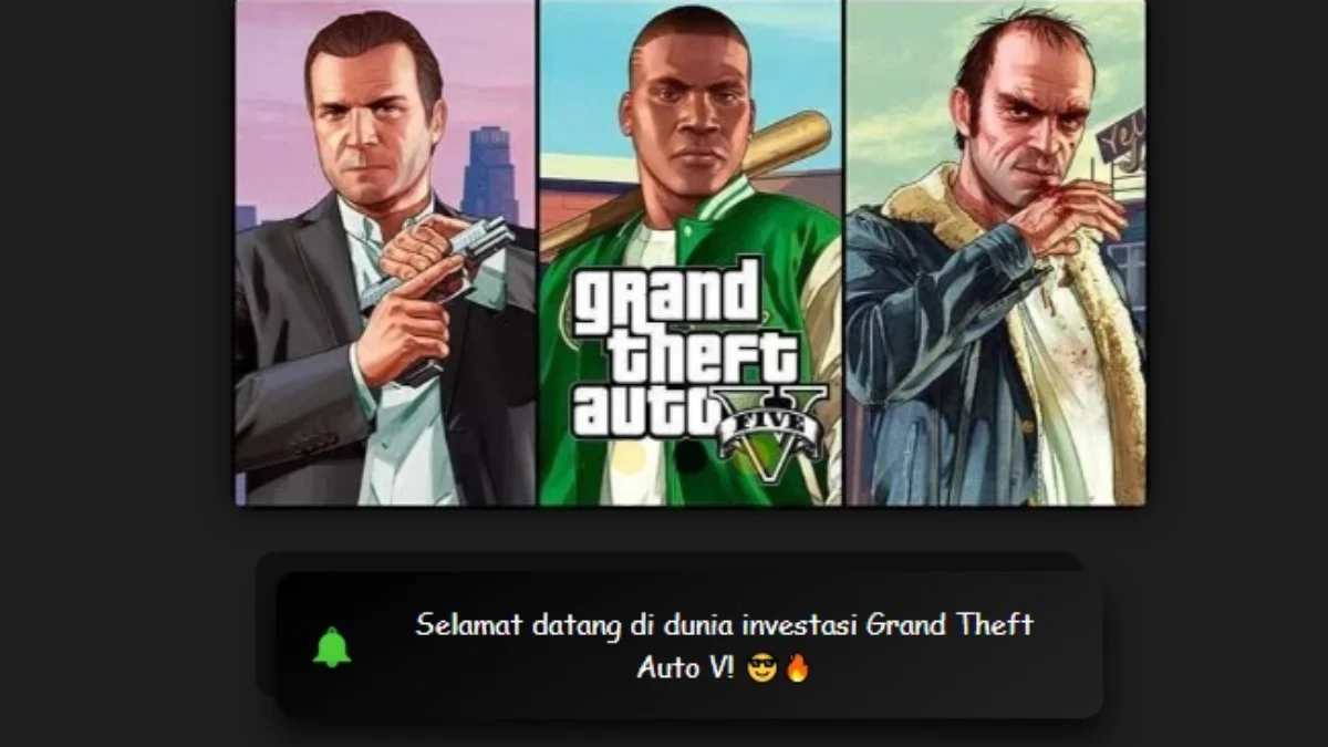 Aplikasi Investasi Game GTA V atau Grand Theft Auto volume V aman?