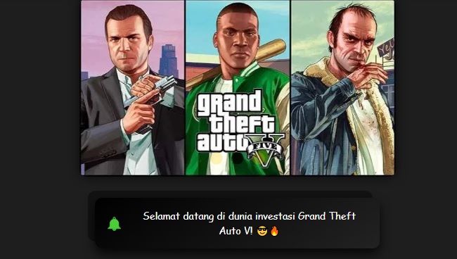 Aplikasi Investasi Game GTA V atau Grand Theft Auto volume V aman?