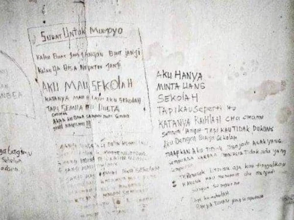 Misteri Tulisan di Dinding Rumah yang Diduga jadi Pesan Terakhir Elia dan Iguh