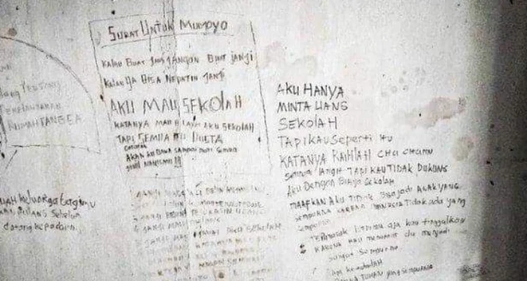 Misteri Tulisan di Dinding Rumah yang Diduga jadi Pesan Terakhir Elia dan Iguh