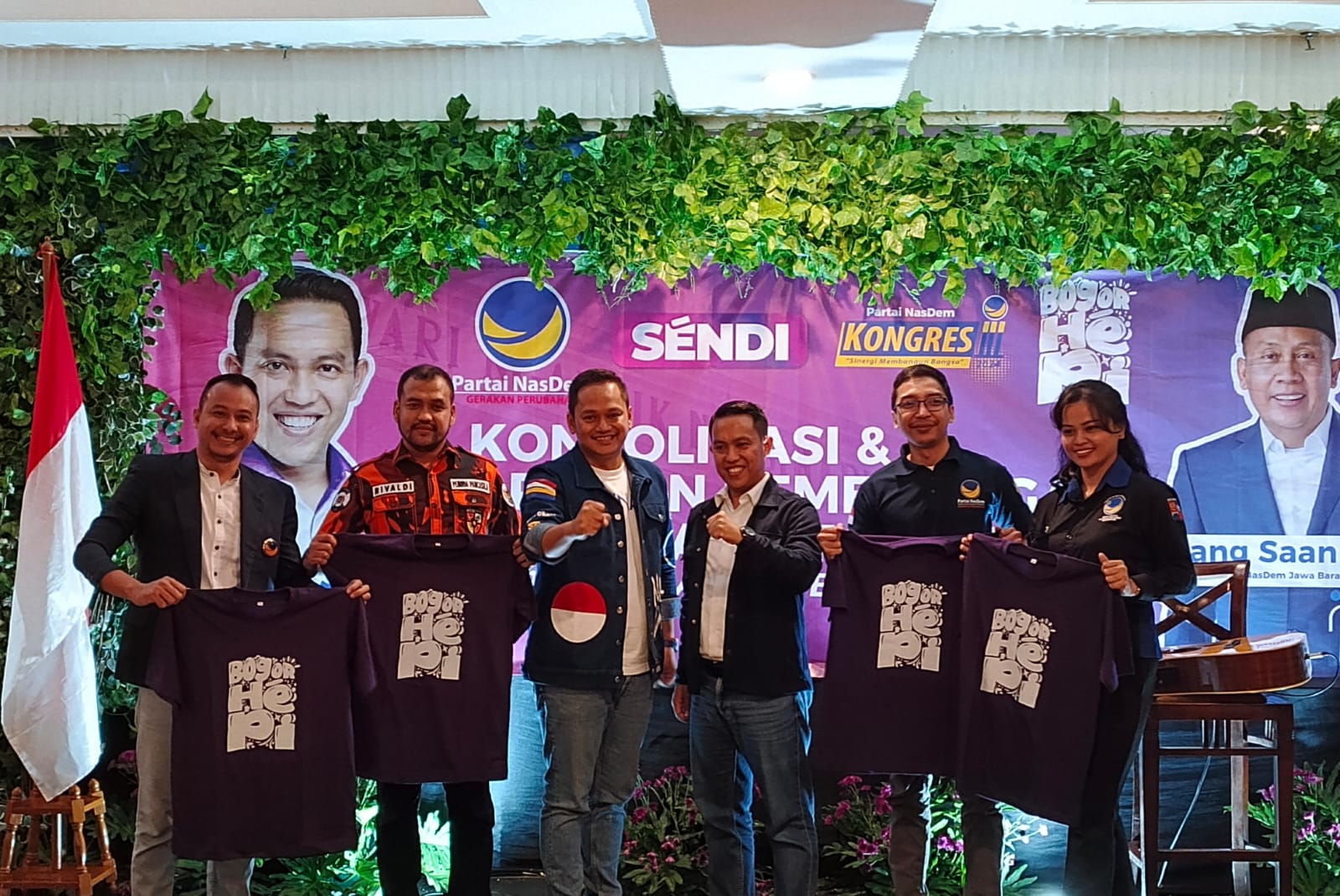 DPD Partai NasDem Kota Bogor menggelar Konsolidasi Pemenangan Pilkada, Minggu (4/8). (Yudha Prananda / Jabar Ekspres)