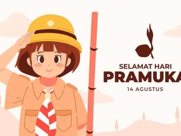 Ilustrasi Lirik Hymne dan Mars Pramuka/ Freepik