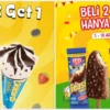 Promo Es Krim Agustus 2024/ Kolase Instagram @campinaicecream dan @wallsidn