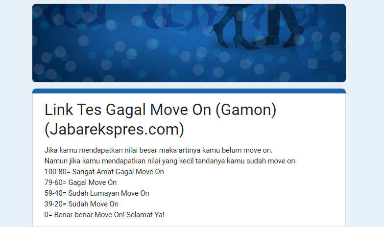 Viral! Tes Gamon Terbaru 2024, Uji Sejauh Mana Kamu Sudah Move On dari Mantan