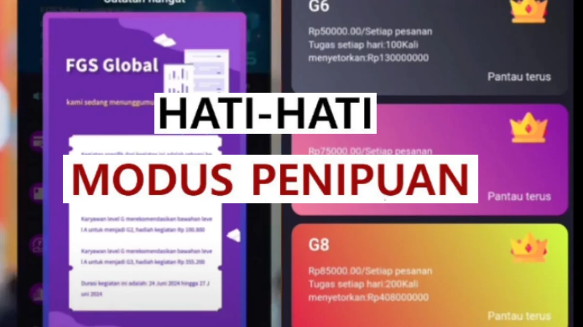 KABAR TERBARU! Aplikasi FGS Global, Benarkah Penghasil Uang atau Scam Penipuan?