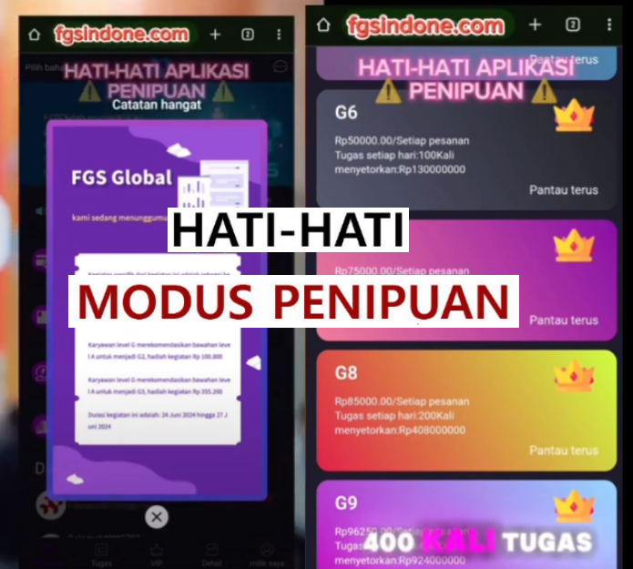 KABAR TERBARU! Aplikasi FGS Global, Benarkah Penghasil Uang atau Scam Penipuan?