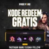 Kode Redeem FF Terbaru Hari Ini 14 Agustus 2024