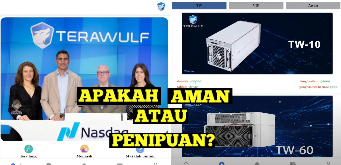 Inilah Alasan Mengapa Aplikasi Terawulf Masih Beroprasi Padahal Terbukti Scam Penipuan