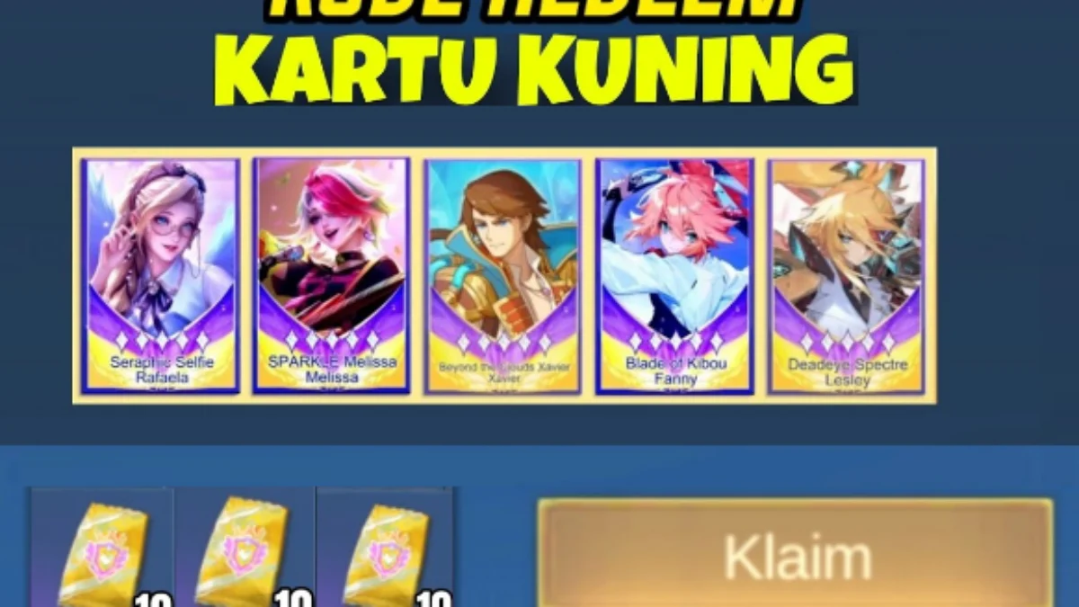 7 Kode Redeem ML Kartu Kuning Update Terbaru Hari Ini No Limit