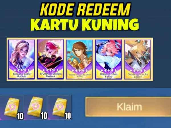 7 Kode Redeem ML Kartu Kuning Update Terbaru Hari Ini No Limit