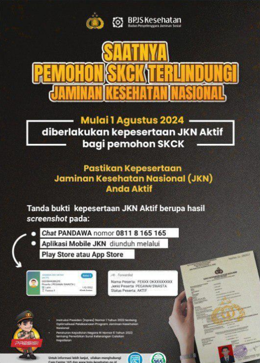 BPJS Kesehatan bersama Polrestabes Bandung Lakukan Koordinasi Teknis, Pemohon SKCK Wajib Aktif JKN Per 1 Agustus 2024