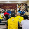 Rapat kordinasi antara KPU dengan perwakilan Partai Politik jelang pendaftaran kepala daerah dalam Pilkada 2024 terus dimatangkan pada Kamis 1 Agustus 2024. (Cecep Herdi/Jabar Ekspres)