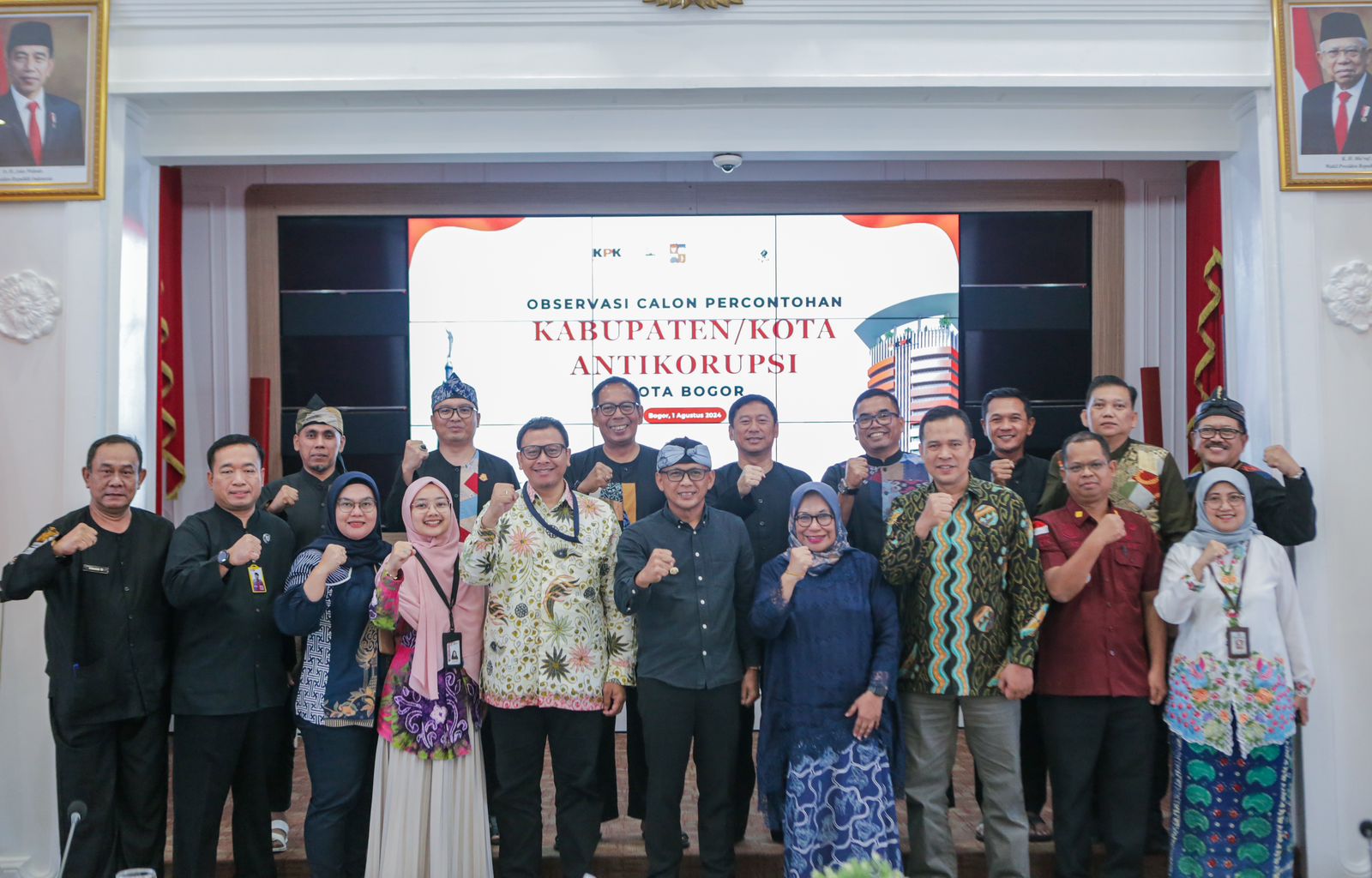 Jajaran Pemkot Bogor saat diobservasi Tim KPK RI. (Yudha Prananda / Jabar Ekspres)