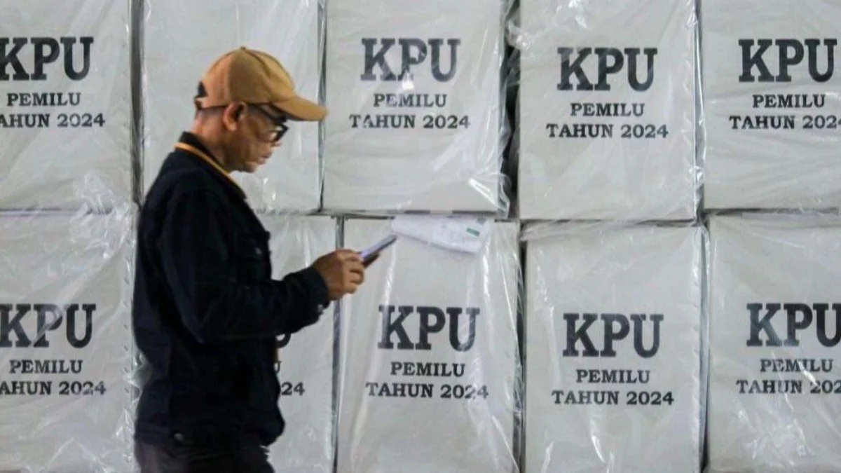 Ilustrasi gudang logistik KPU. Dok (Pandu Muslim/Jabar Ekspres)