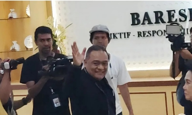 Kepala BP2MI Benny Rhamdani di Gedung Awaloedin Djamin Bareskrim Polri, Jakarta, Senin (5/8/2024). Foto/ANTARA