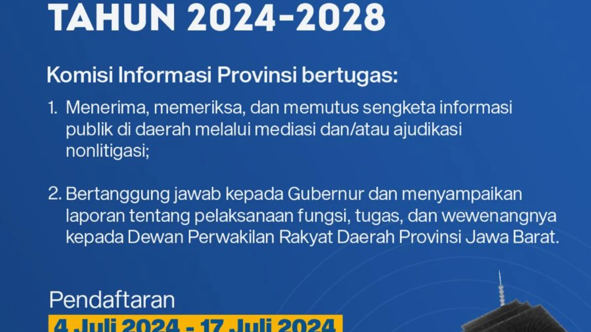 45 Peserta Lolos Tes Potensi Komisi Informasi Provinsi Jabar