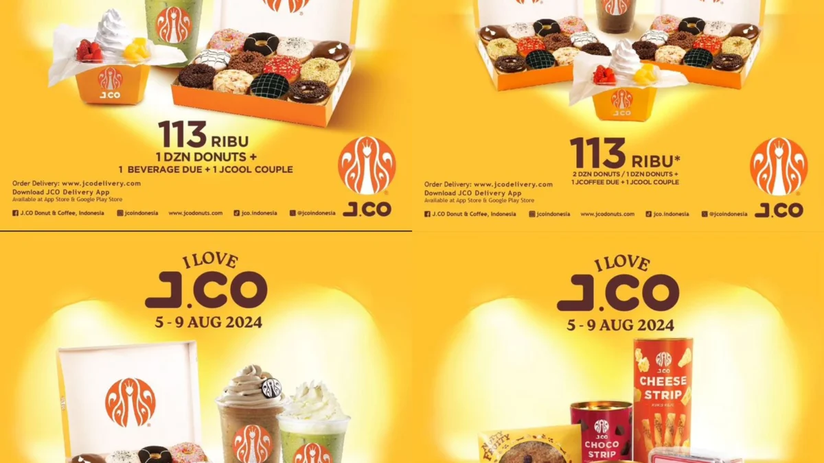 Promo I LOVE J.CO Agustus 2024, Klaim Keuntungan Paket Hematnya Mulai Dari Rp 15.000!