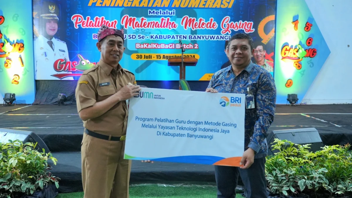 BRI ajak Guru se-Kabupaten Banyuwangi ikuti pelatihan numerisasi metode gasing.