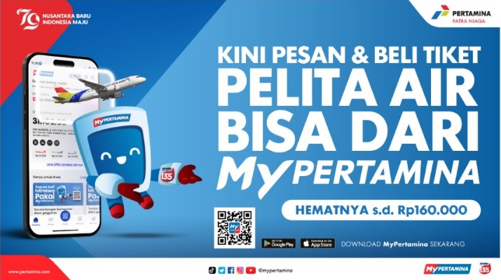 Promo Diskon MyPertamina, Beli Tiket Pesawat Bisa Hemat Sampai dengan Rp 160.000! (https://mypertamina.id/)