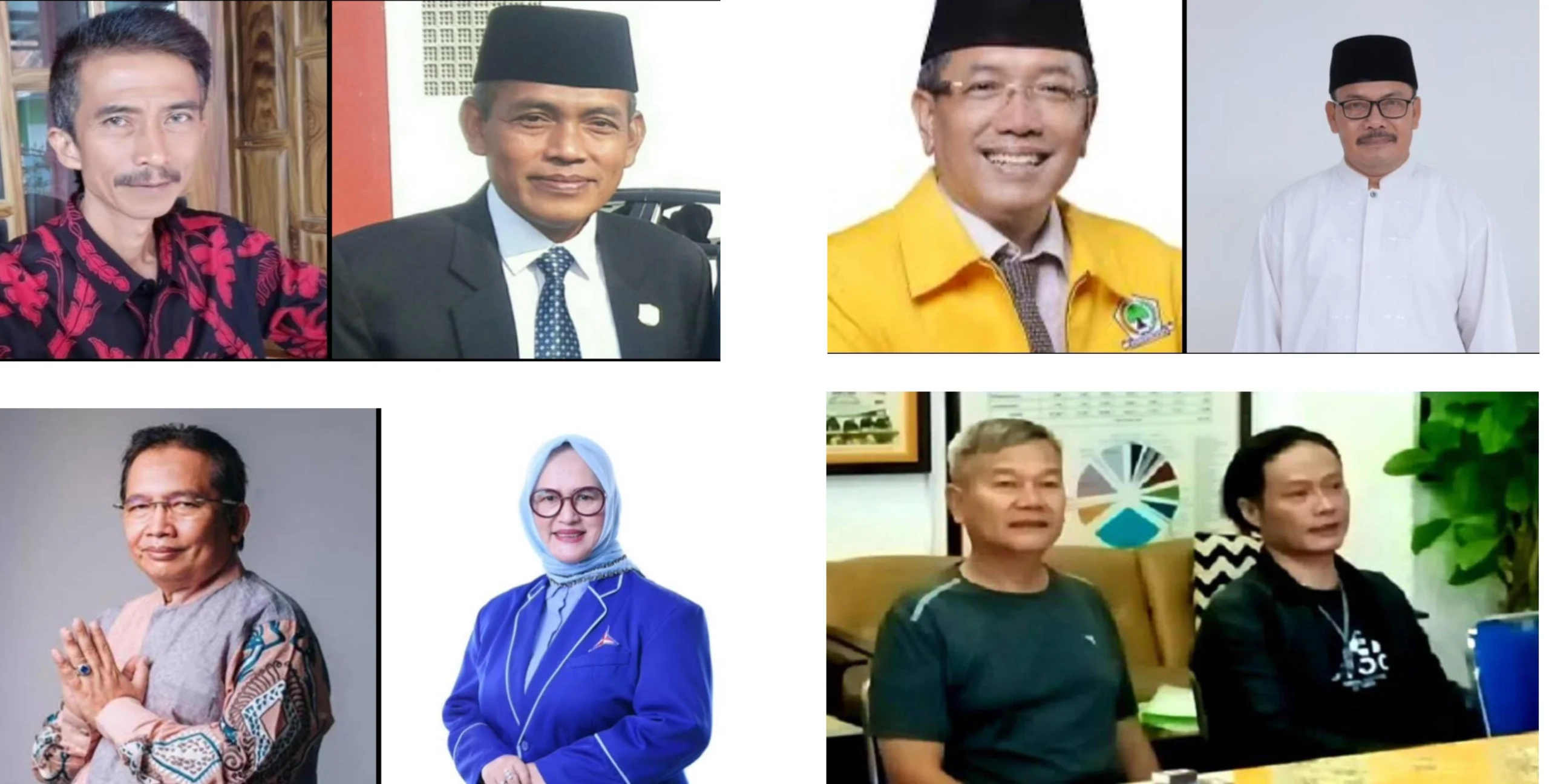 Gambaran empat paslon di Pilkada Kota Banjar tahun 2024.