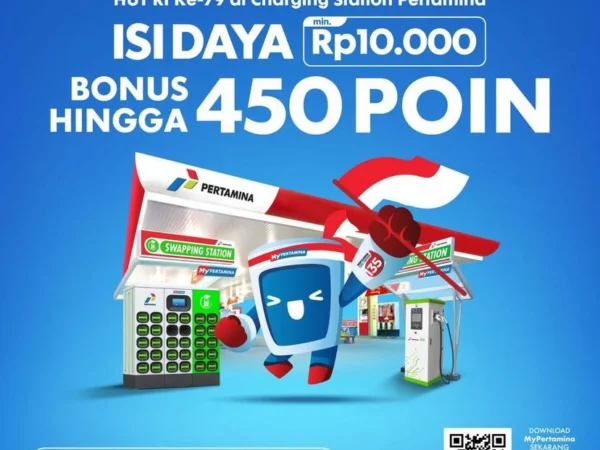 Promo MyPertamina di HUT RI Ke-79, Terdapat Bonus hingga 450 Poin! (Instagram: @mypertamina)