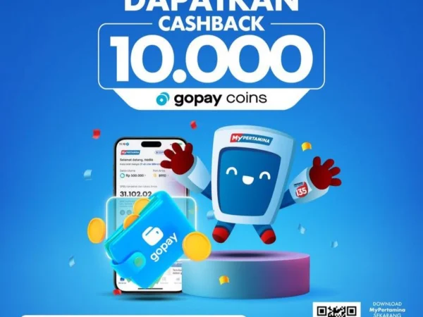 Promo HUT RI Ke-79, MyPertamina Memberikan Cashback Rp 10.000 GoPay Coins! (Instagram: @mypertamina)