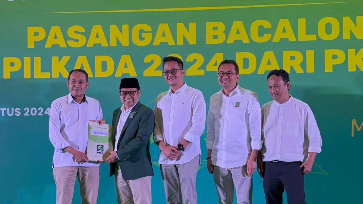 Paslon Bacalon Wali Kota dan Wakil Wali Kota Cimahi, Ngatiyana-Adhitya Resmi dapat Rekomendasi PKB (ist)