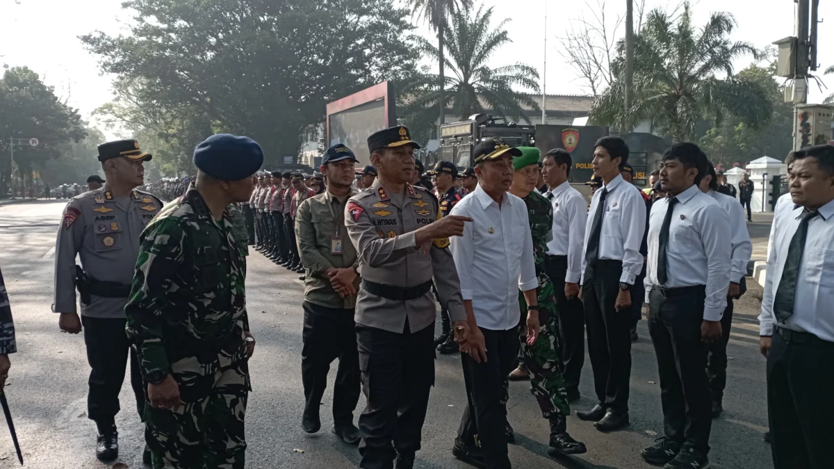 Dok. Apel gelar pasukan Operasi Mantap Praja 2024 di depan Gedung Sate Bandung, Selasa (20/8). Foto. Sandi Nugraha.