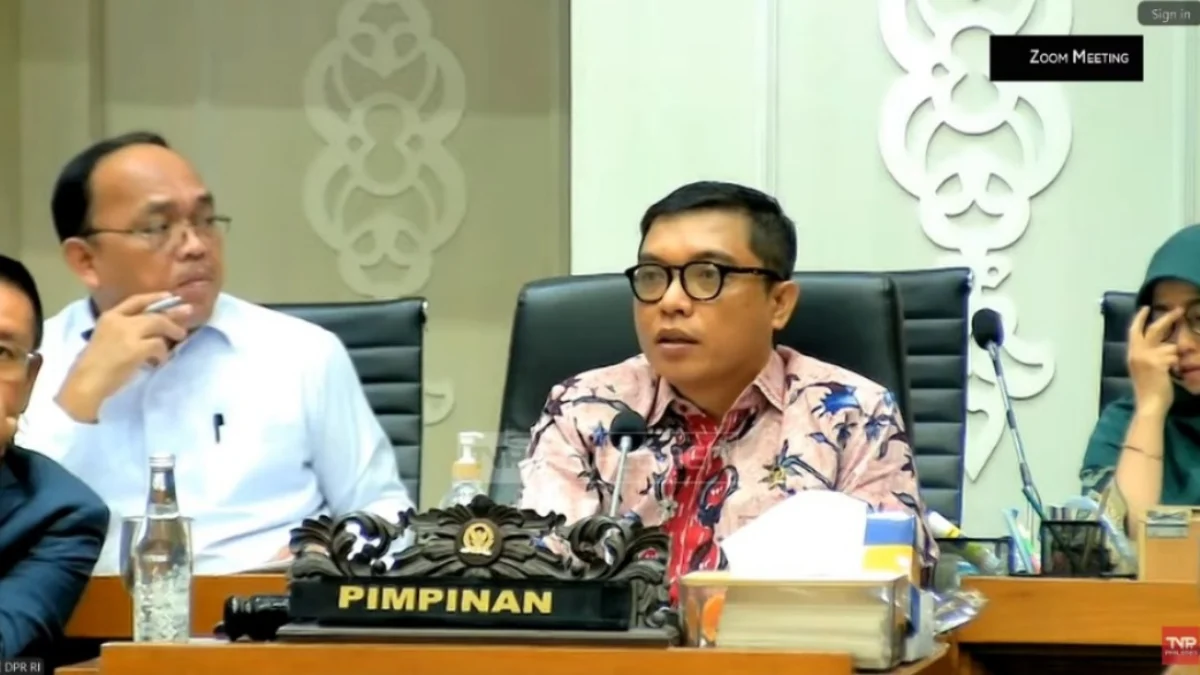 Wakil Ketua Baleg, Achmad Baidowi dalam panitia kerja (Panja) yang digelar oleh Baleg DPR RI dengan agenda pembahasan Rancangan Undang-Undang (RUU) Pilkada, Rabu (21/8/2024). (YouTube/TVR Parlemen)