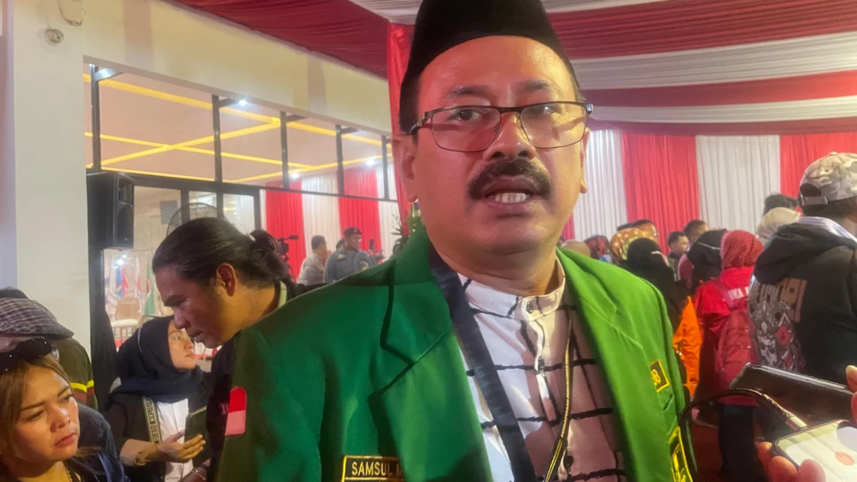 Ketua Majelis Pakar PPP Bandung Barat Samsul Ma'arif saat ditemui di Kantor KPU. Kamis (29/8). Dok Jabar Ekspres