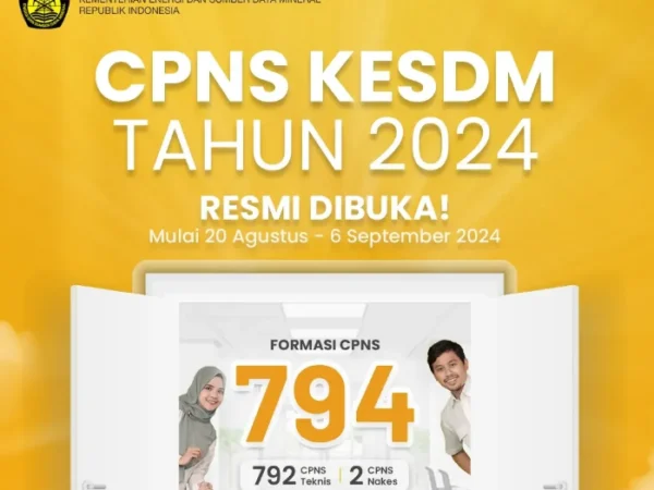 Syarat dan Ketentuan Seleksi CPNS 2024 Kementerian ESDM