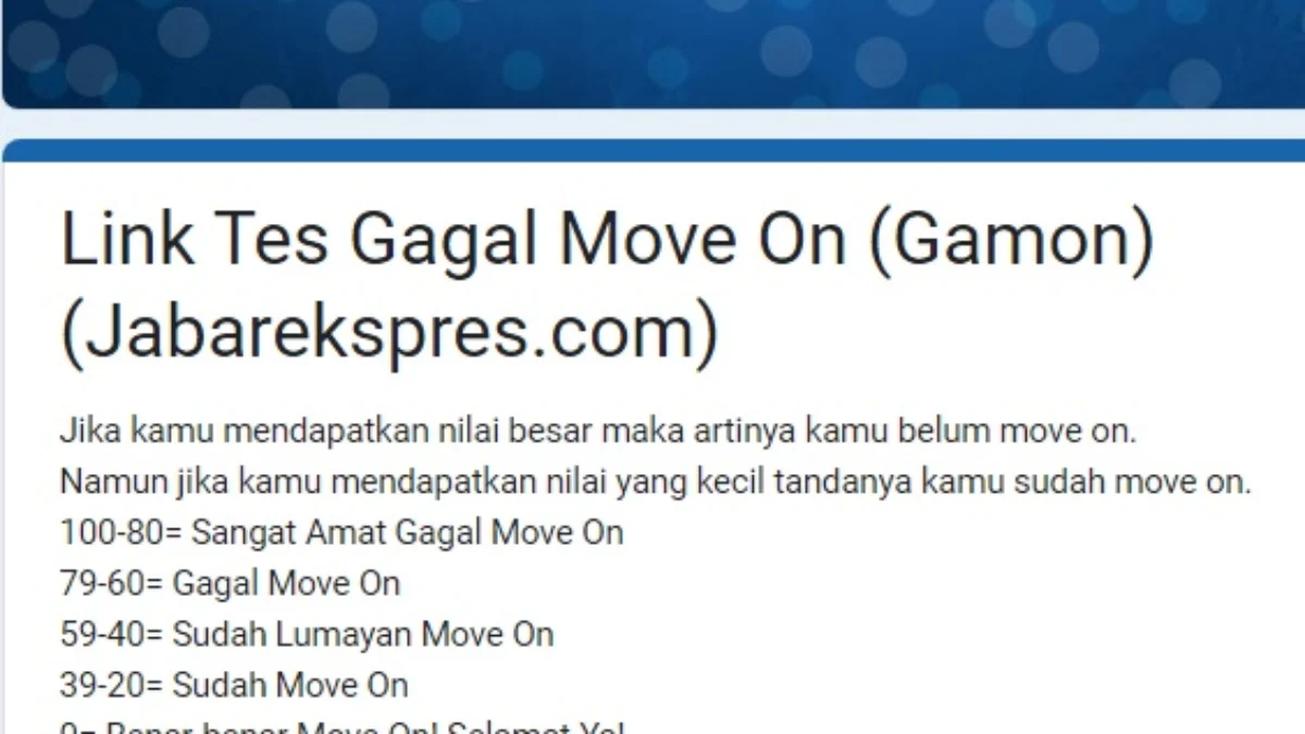 Link tes Ujian Gamon yang masih diburu netizen