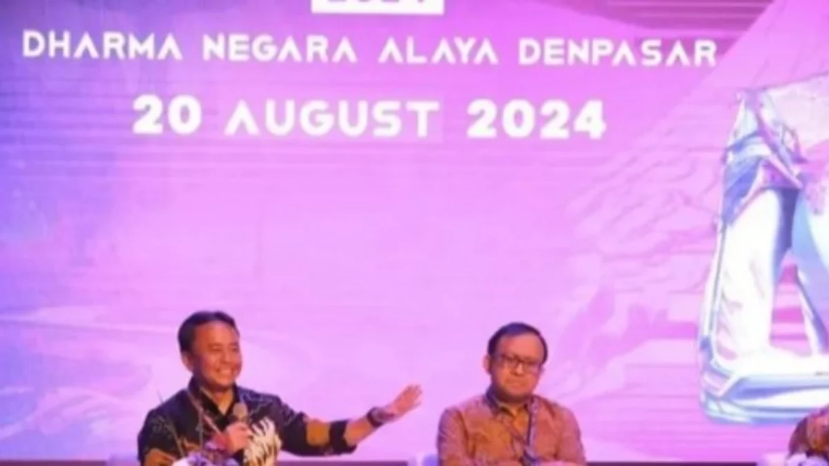 Sekda Jabar HErman Suryatman saat menjadi Narasumber di Bali Blockchain Summit 2024.